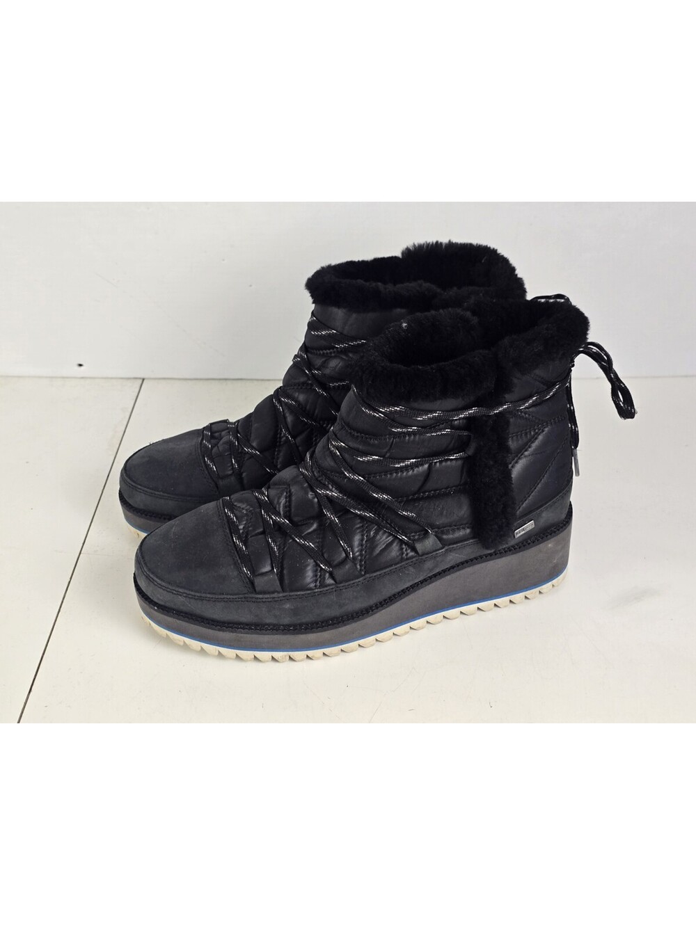 UGG Cayden Mini Boots Charcoal Grey Waterproof Winter Snow Boots Size 9.5 Womens